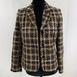 Grace Dane Lewis Black and Taupe Blazer
